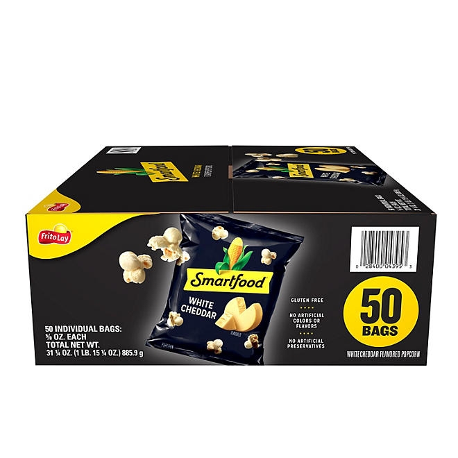 Smartfood White Cheddar Cheese Popcorn, 0.625 oz., 50 pk. - Image 2