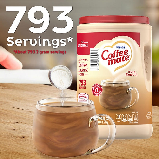 Nestle Coffee mate Original Powdered Coffee Creamer, 56 oz. - Image 6