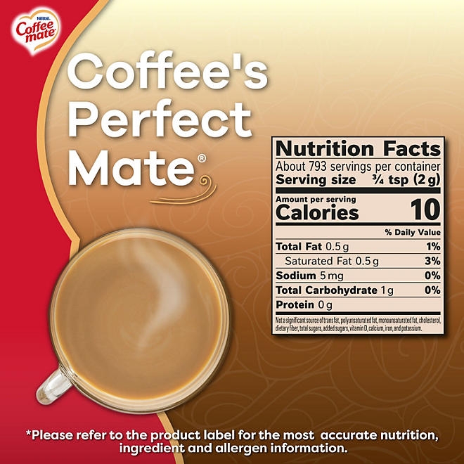 Nestle Coffee mate Original Powdered Coffee Creamer, 56 oz. - Image 8