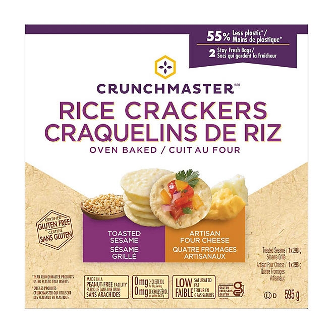 Crunchmaster Variety Pack Rice Crackers, 10.5 oz., 2 pk. - Image 2
