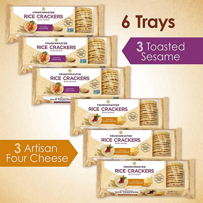 Crunchmaster Variety Pack Rice Crackers, 10.5 oz., 2 pk. - Image 4