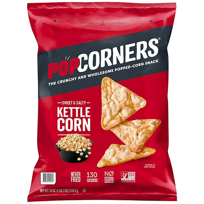 PopCorners Sweet & Salty Kettle Corn Popped-Corn Snack, 18 oz. - Image 2
