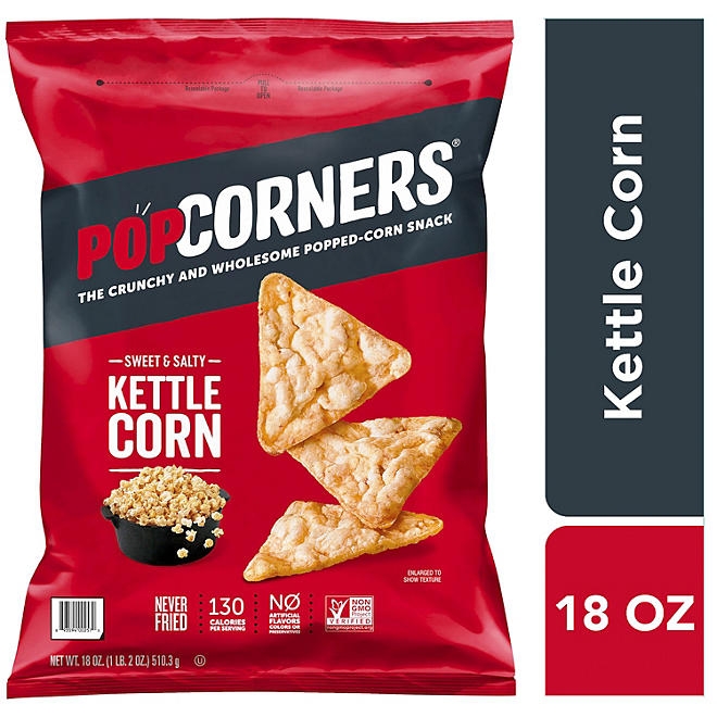 PopCorners Sweet & Salty Kettle Corn Popped-Corn Snack, 18 oz. - Image 4