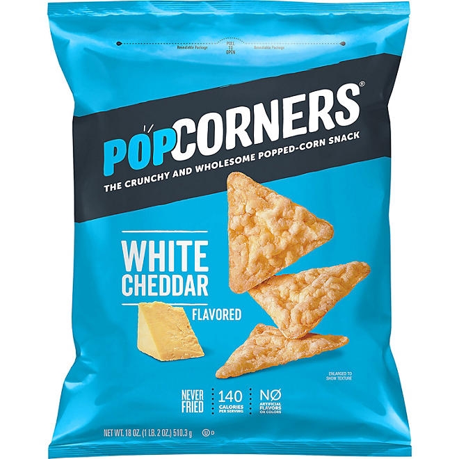 PopCorners White Cheddar Popped-Corn Snack, 18 oz. - Image 2
