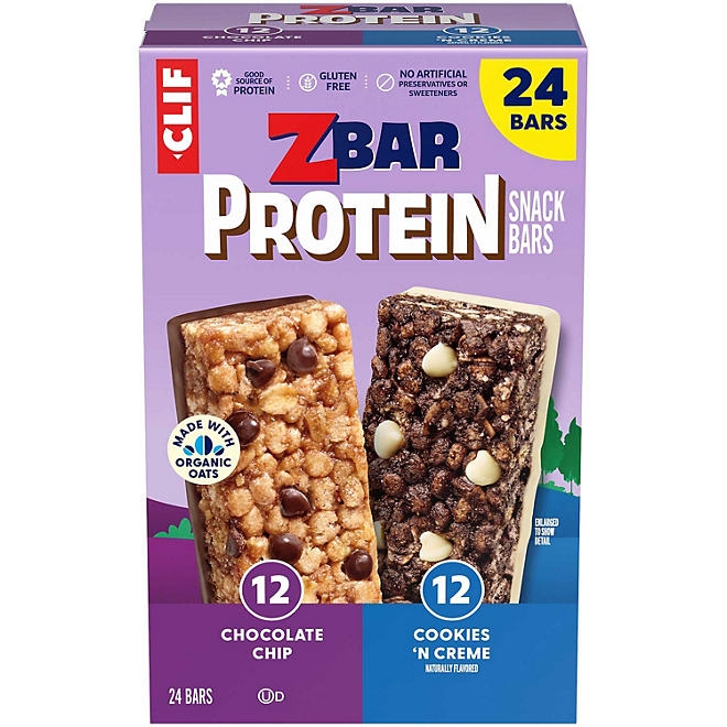 CLIF Z Bar Protein Gluten Free Bar, Variety Pack, 24 ct. - Image 2