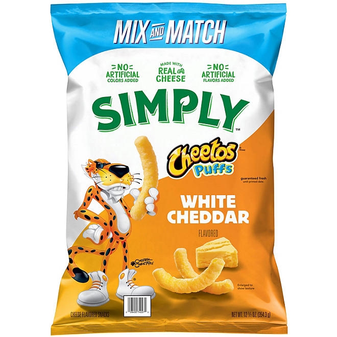 Cheetos Simply White Cheddar Puffs, 12.5 oz. - Image 2