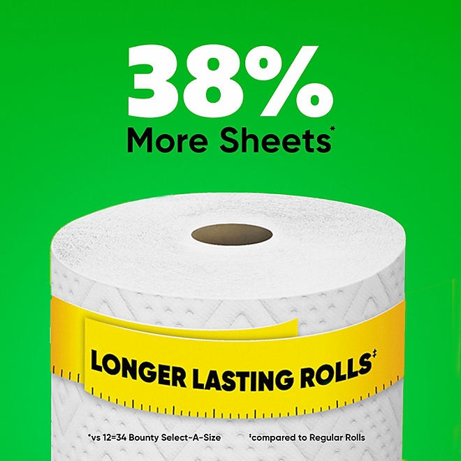 Bounty Select-A-Size 2-Ply Paper Towels, 12 Rolls, 165 sheets/roll - Image 7