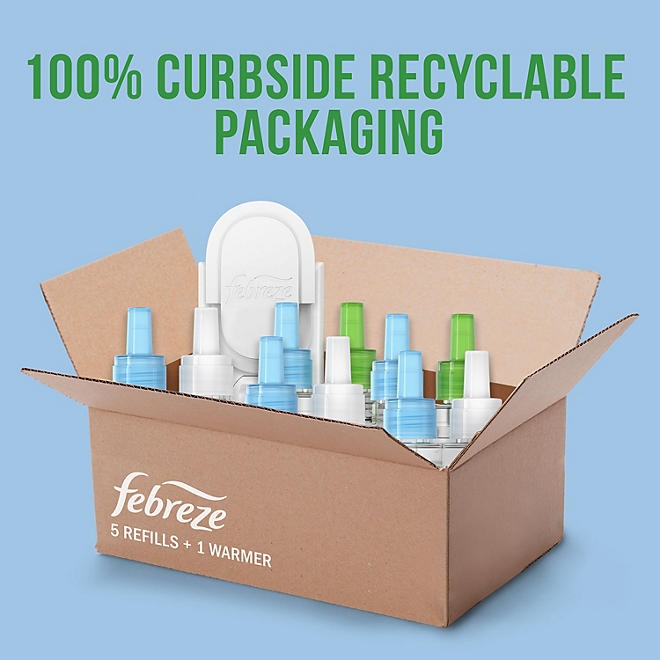Febreze Fade Defy PLUG Air Freshener, Linen & Sky + Gain Original 1 Warmer + 5 Refills - Image 9