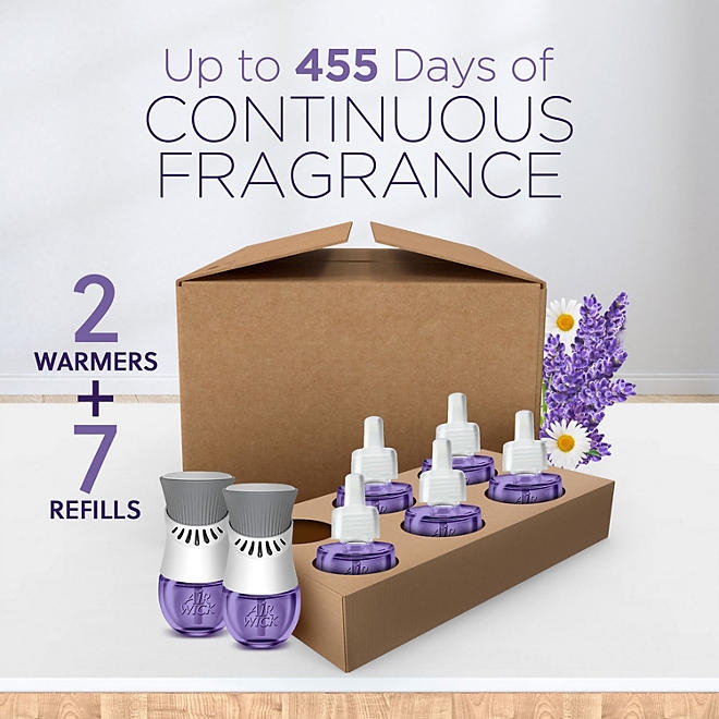 Air Wick Scented Oil Air Freshener Kit, Vanilla & Pink Papaya 2 Warmers +7 Refills - Image 4