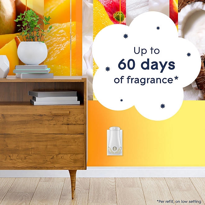 Glade PlugIns Scented Oil, Cool Coconut & Mighty Mango, 2 Warmers + 6 Refills - Image 4