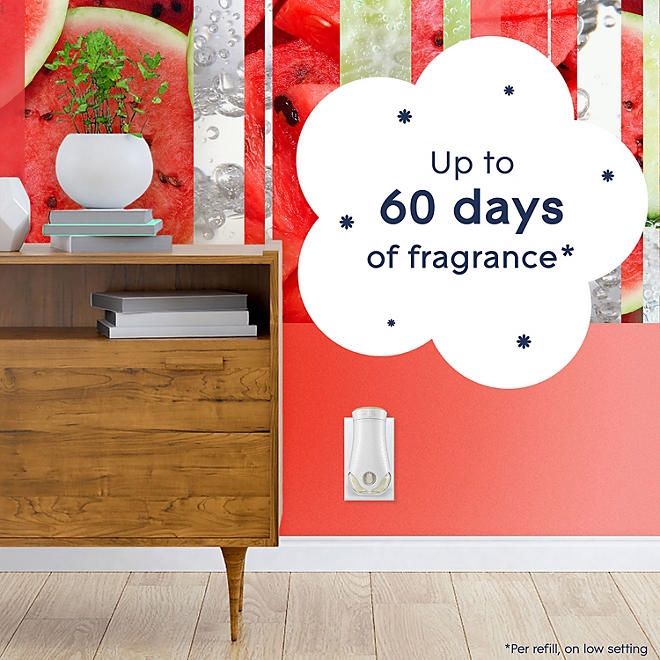 Glade PlugIns Scented Oil, Wonder Melon, 2 Warmers + 6 Refills - Image 4