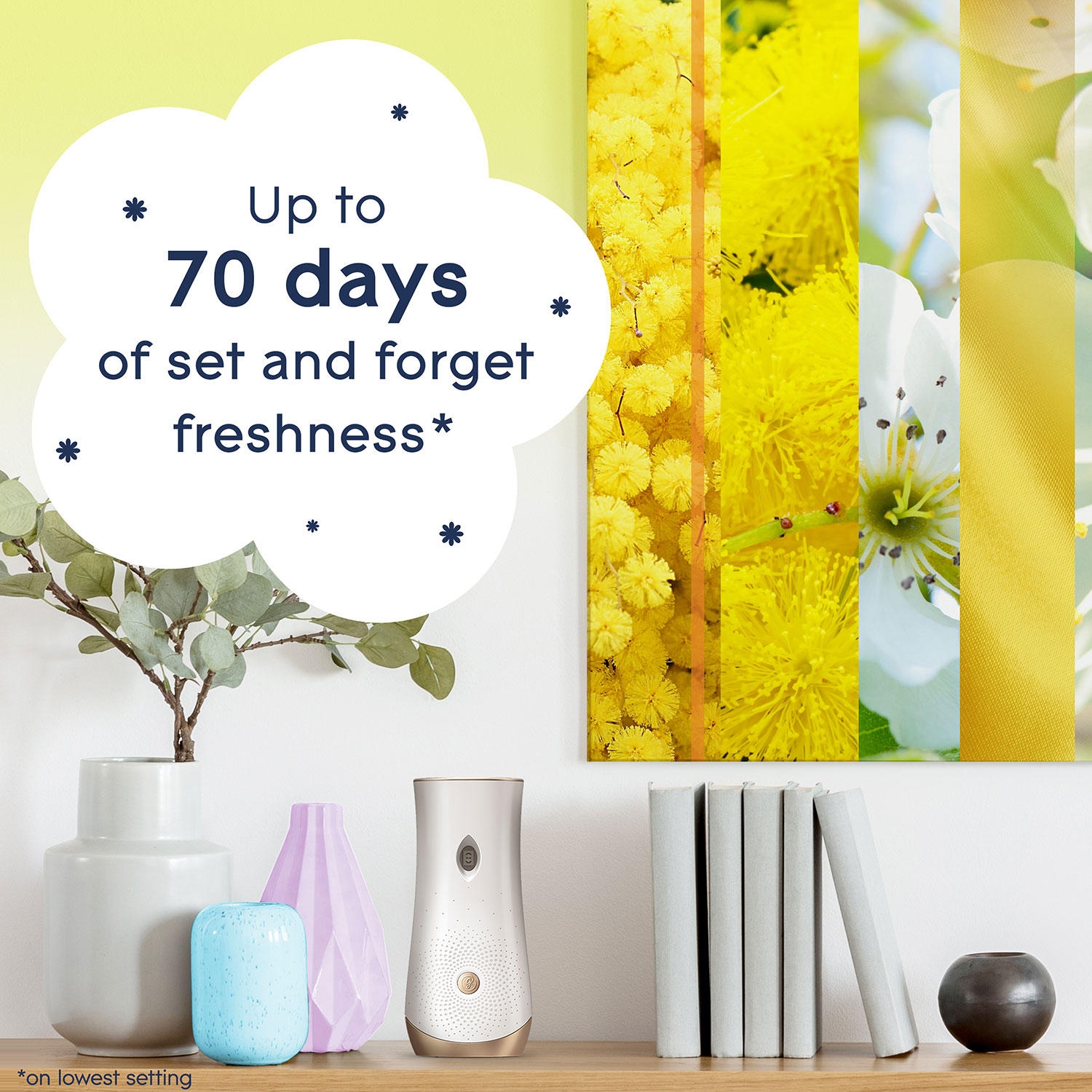 Glade Automatic Spray Air Freshener, Radiant Bloom, 1 Device + 3 Refills, 18.6 oz. - Image 3