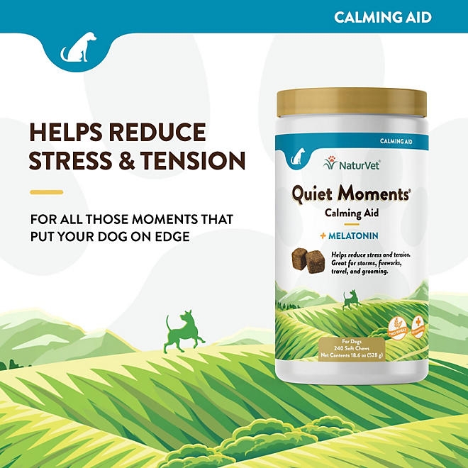 NaturVet, Quiet Moments Plus Melatonin, Soft Chews for Dogs, 240 ct. - Image 5