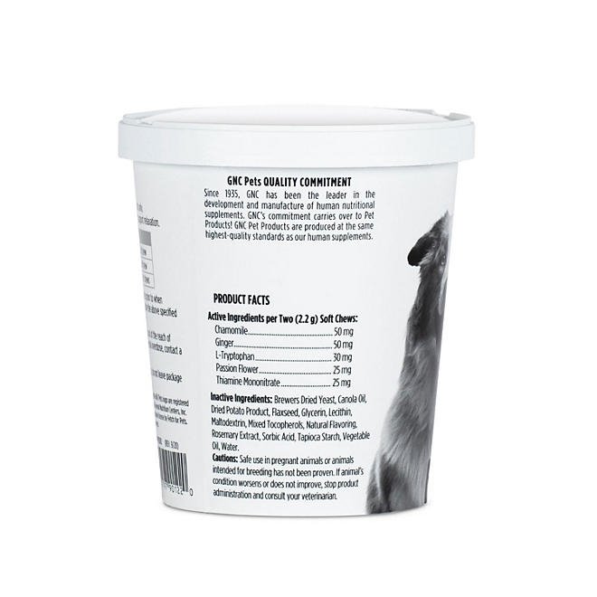 GNC Pets, Bacon Flavored, Calming Soft Chew Dog Supplements, 180 ct. - Image 5
