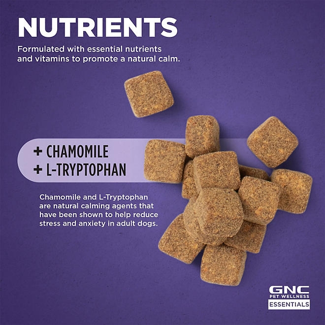 GNC Pets, Bacon Flavored, Calming Soft Chew Dog Supplements, 180 ct. - Image 8