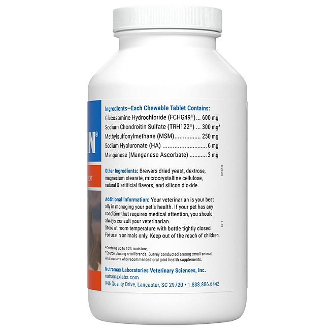 Nutramax Cosequin Maximum Strength Joint Health Dog Supplement with MSM and Hyaluronic Acid, 180 ct. - Image 3