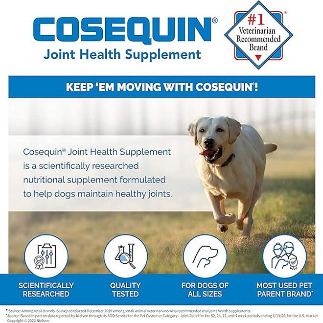 Nutramax Cosequin Maximum Strength Joint Health Dog Supplement with MSM and Hyaluronic Acid, 180 ct. - Image 7
