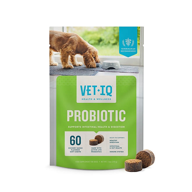 VETIQ Probiotic Soft Dog Chews, Hickory Smoke Flavored 60 ct., 2 pk. - Image 8