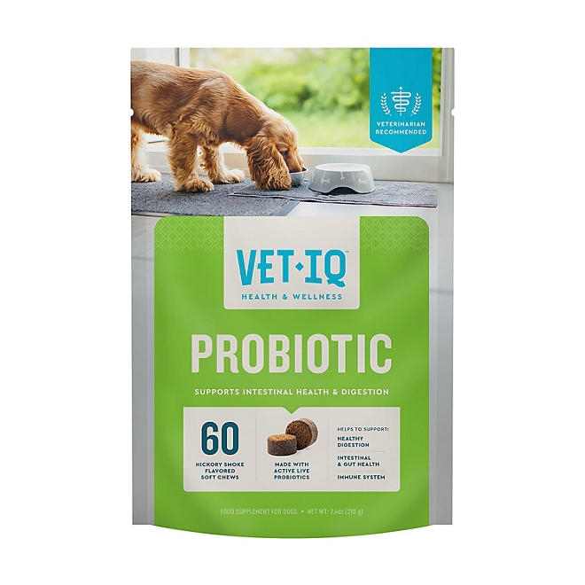 VETIQ Probiotic Soft Dog Chews, Hickory Smoke Flavored 60 ct., 2 pk. - Image 9
