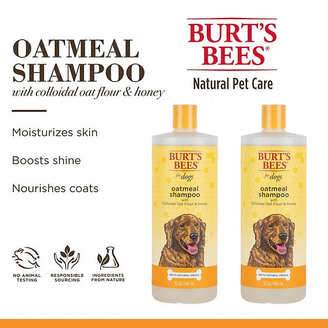 Burt's Bees, Oatmeal Dog Shampoo, 32 fl. oz., 2 pk. - Image 3