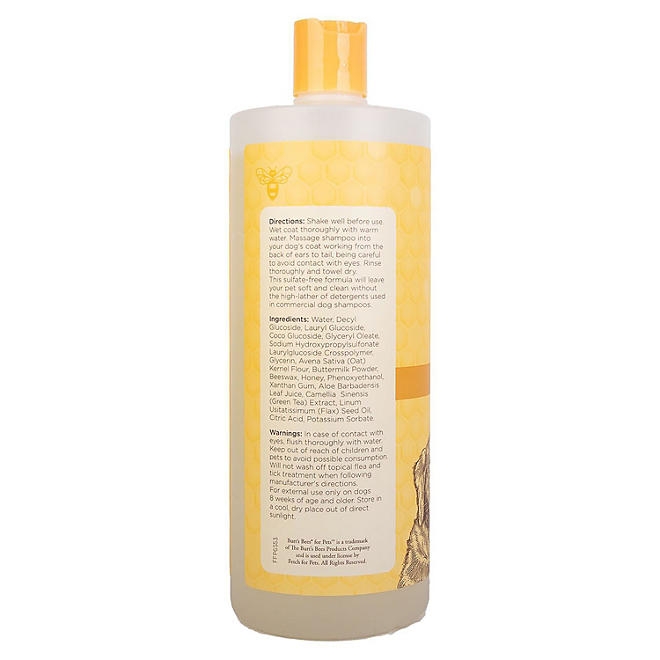 Burt's Bees, Oatmeal Dog Shampoo, 32 fl. oz., 2 pk. - Image 4