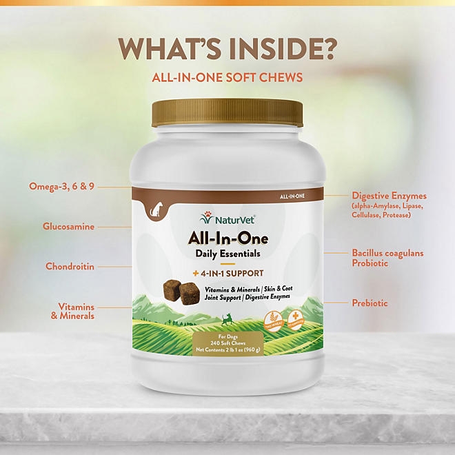 NaturVet, All-in-One Soft Chews for Dogs, 240 ct. - Image 6