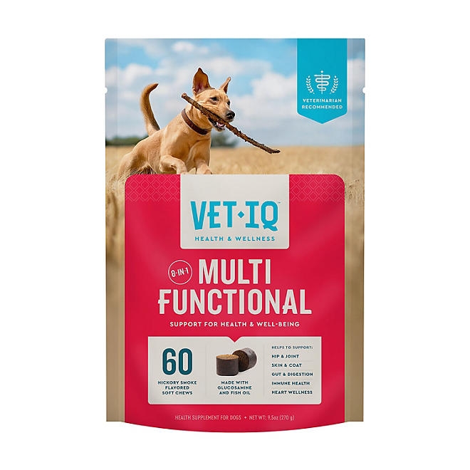 VETIQ 8-In-1 Multi-Benefit Soft Dog Chews, Hickory Smoke Flavored 60 ct., 2 pk. - Image 8