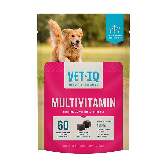 VETIQ Multivitamin Soft Dog Chews, Hickory Smoke Flavored 60 ct., 2 pk. - Image 8