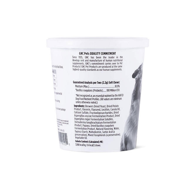 GNC Pets, Bacon Flavored, Digestion Soft Chews for Dogs, 180 ct. - Image 5