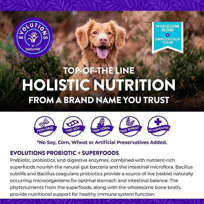 Evolutions by NaturVet, Probiotic Plus Superfoods, Soft Chews for Dogs, 180 ct. - Image 5