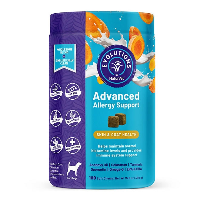 Evolutions by NaturVet, Advanced Allergy Soft Chews for Dogs, 180 ct. - Image 2