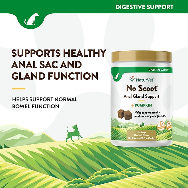 NaturVet, No Scoot with Pumpkin, Soft Chews for Dogs, 120 ct. - Image 5