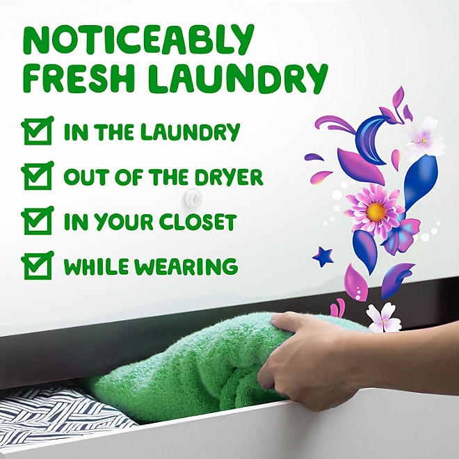 Gain + Oxi Liquid Laundry Detergent, Moonlight Breeze, 159 Loads, 170 fl. oz. - Image 7