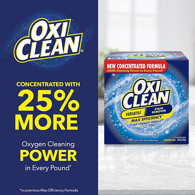 OxiClean Concentrated Max Efficiency Versatile Stain Remover Powder 8.08 lbs. - Image 4