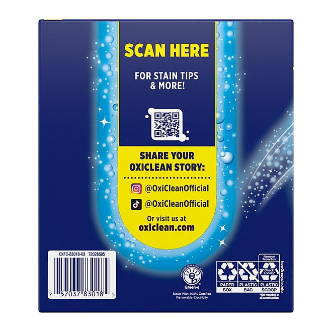 OxiClean Concentrated Max Efficiency Versatile Stain Remover Powder 8.08 lbs. - Image 8