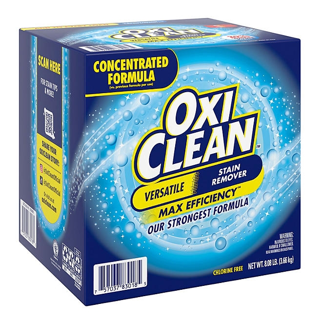 OxiClean Concentrated Max Efficiency Versatile Stain Remover Powder 8.08 lbs. - Image 9