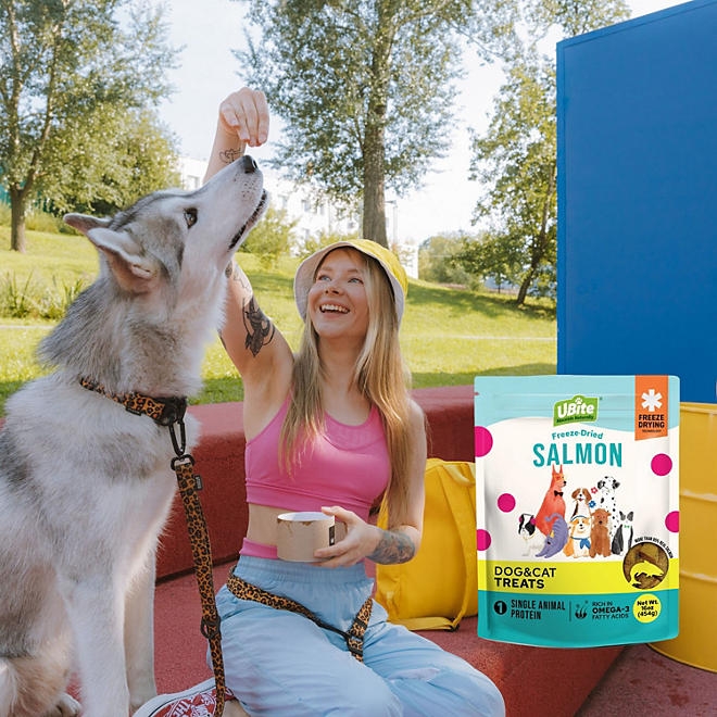 UBite Adult Dog and Cat Salmon Freeze Dried Treats, 16 oz. - Image 5
