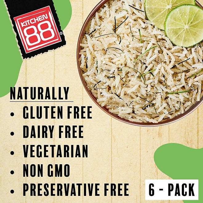 Kitchen 88 Coconut Lime Rice, 8.8 oz., 6 pk. - Image 6