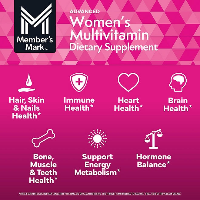 Member's Mark Advanced Women's Multivitamin Tablets, 275 ct. - Image 6