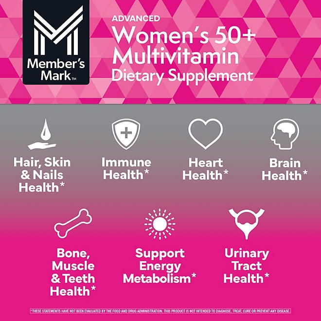 Member's Mark Advanced Women's 50+ Multivitamin Tablets, 275 ct. - Image 6
