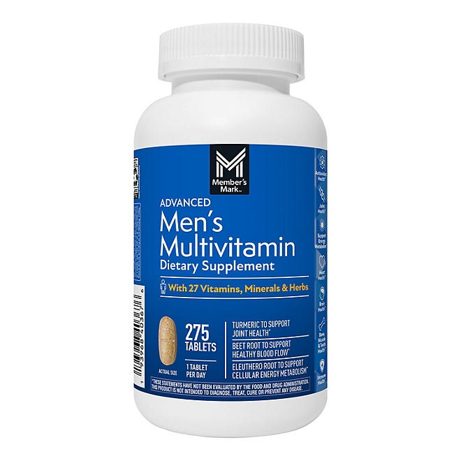 Member's Mark Advanced Men's Multivitamin Tablets, 275 ct. - Image 2