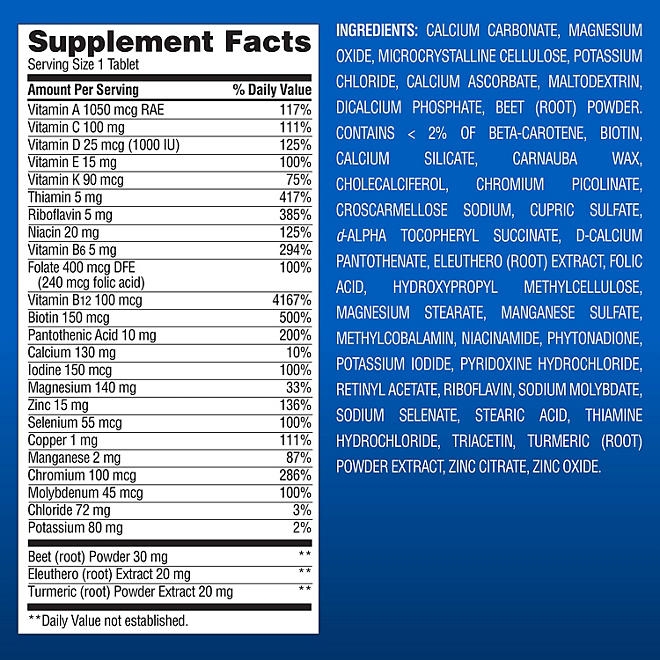 Member's Mark Advanced Men's Multivitamin Tablets, 275 ct. - Image 3