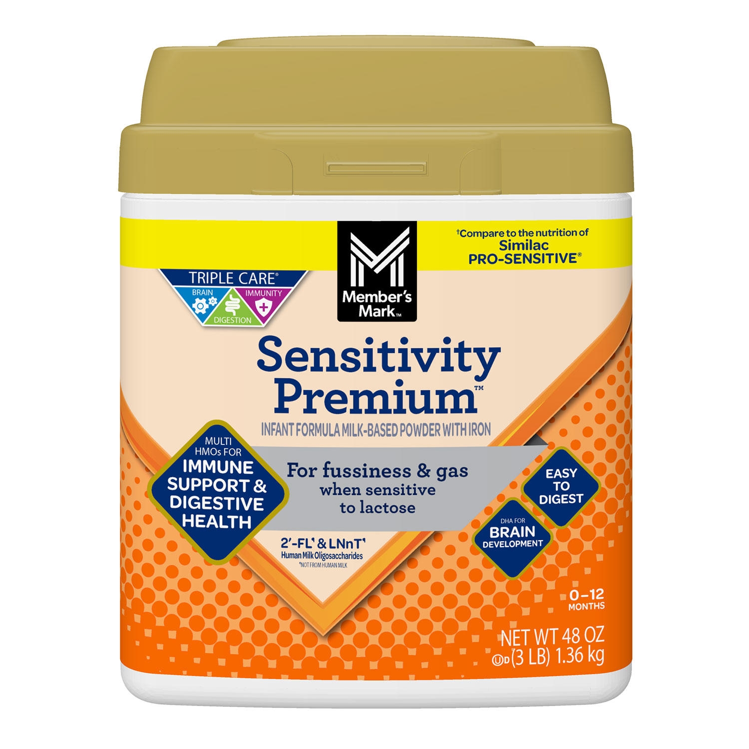 Member's Mark Sensitivity Premium Baby Formula, Choose Size - Image 2