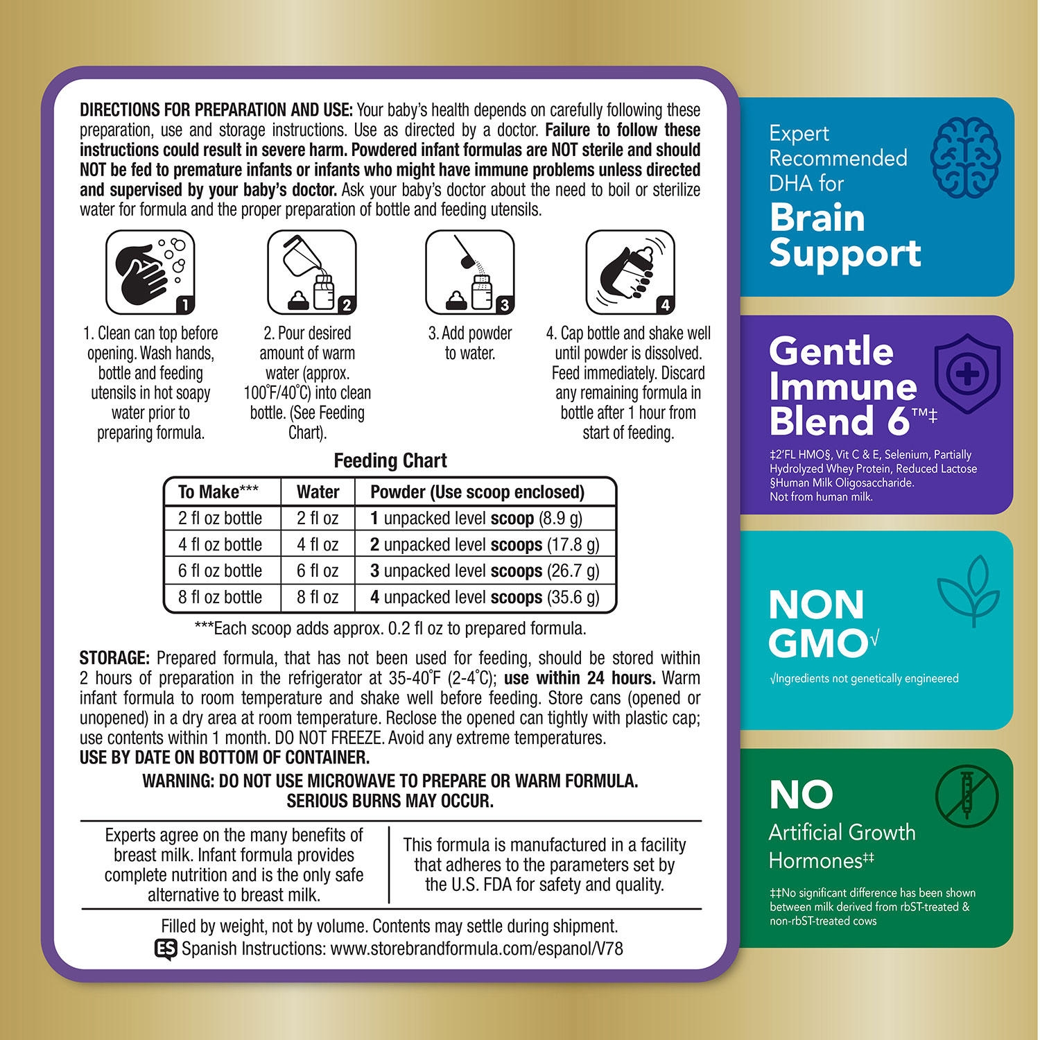 Member's Mark, Gentle Premium Infant Formula, Choose Size - Image 5