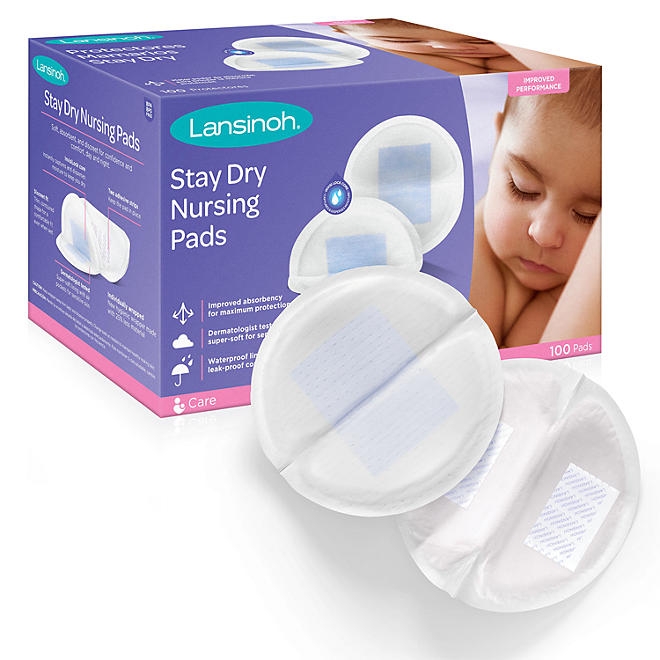 Lansinoh Stay-Dry Leak-Proof Nursing Pads, 100 ct. - Image 2