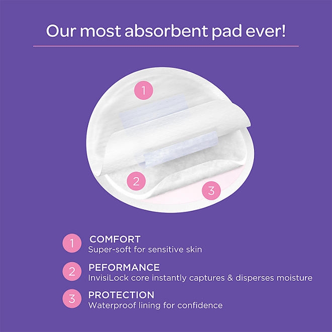 Lansinoh Stay-Dry Leak-Proof Nursing Pads, 100 ct. - Image 3