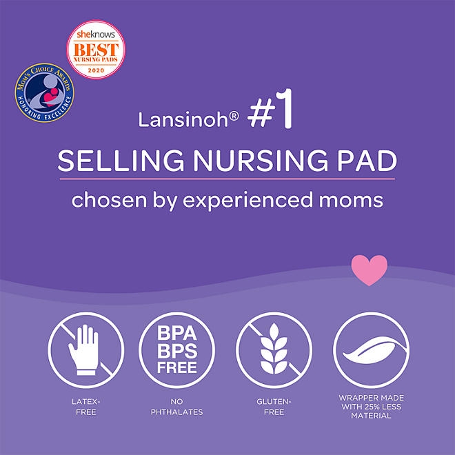 Lansinoh Stay-Dry Leak-Proof Nursing Pads, 100 ct. - Image 6