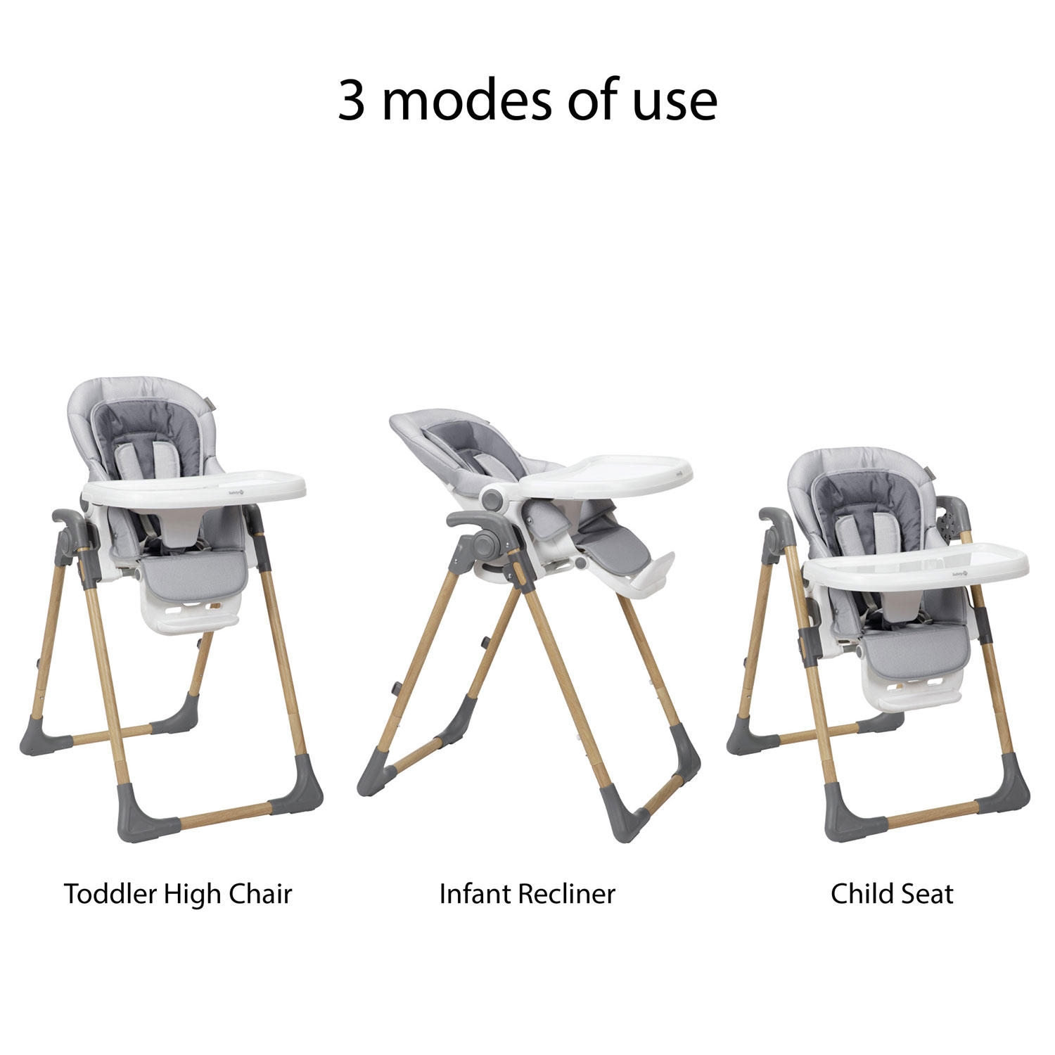 Safety 1st 3-in-1 Grow and Go Plus High Chair, Choose Color - Image 5