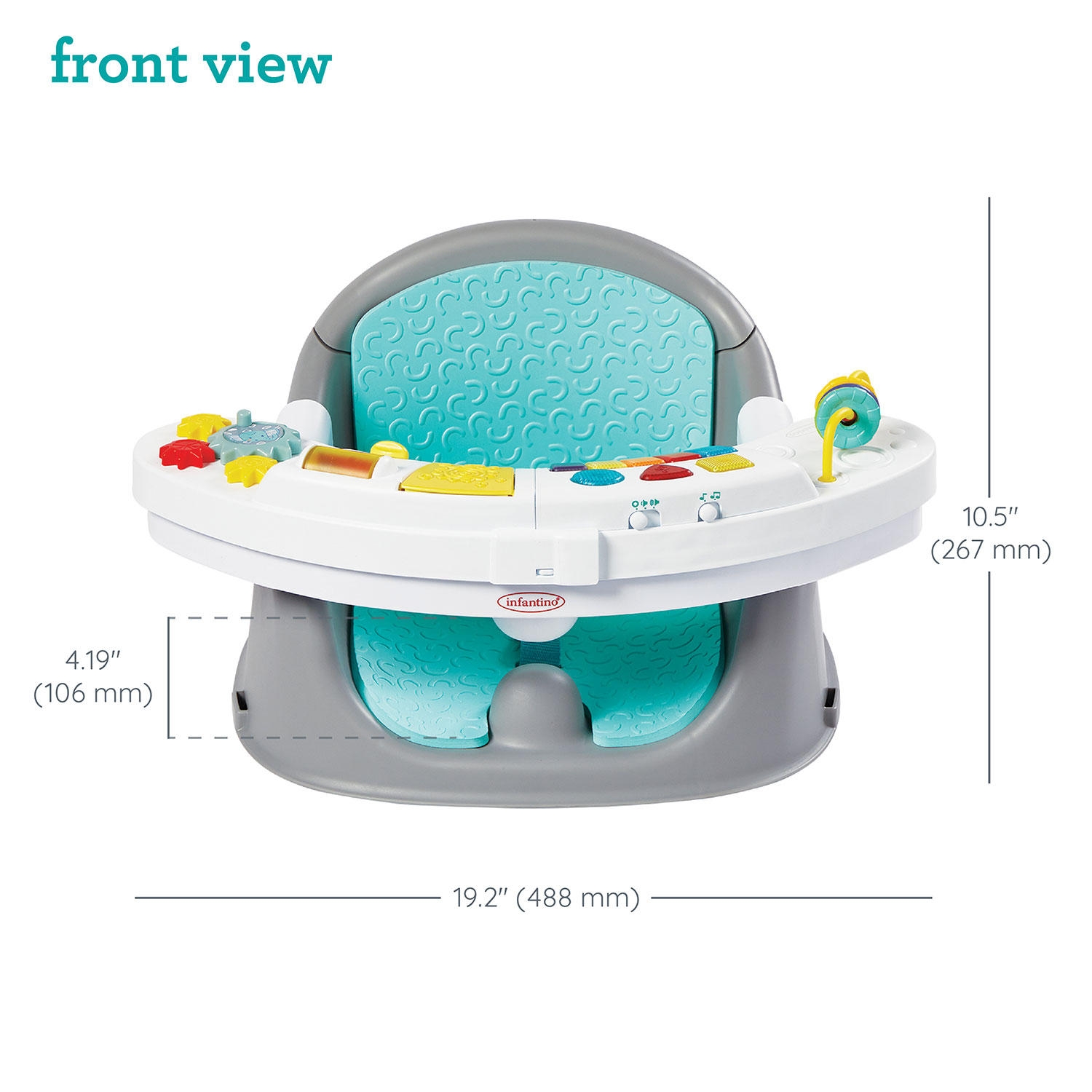 Infantino Music and Lights 3-in-1 Discovery Seat and Booster, Choose Color - Image 4