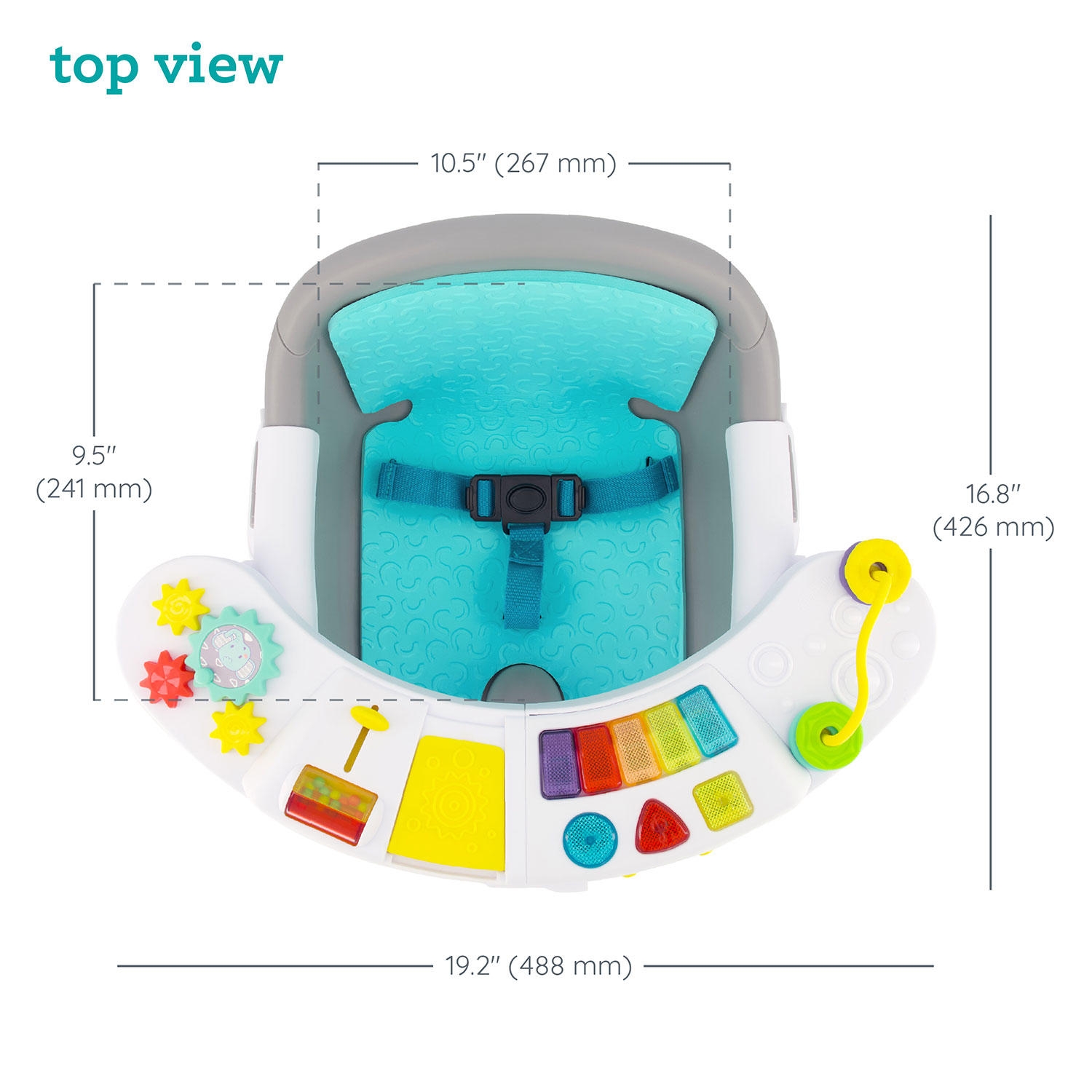 Infantino Music and Lights 3-in-1 Discovery Seat and Booster, Choose Color - Image 5